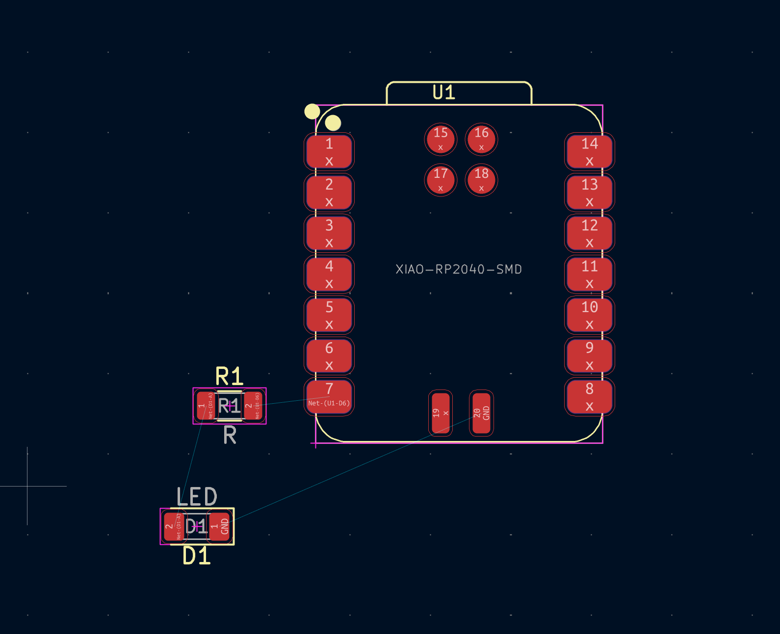 PCB editor layout