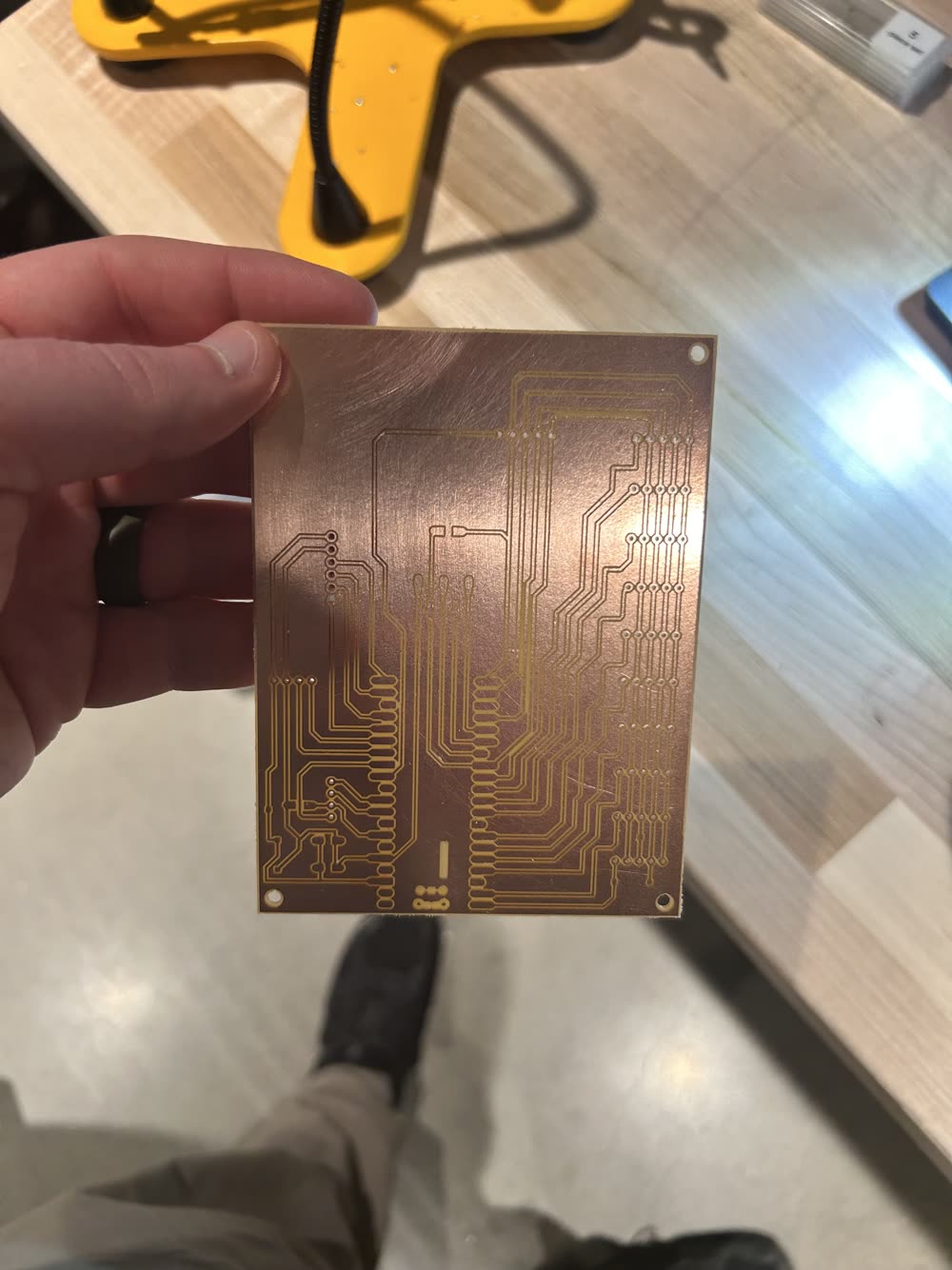 The milled copper board