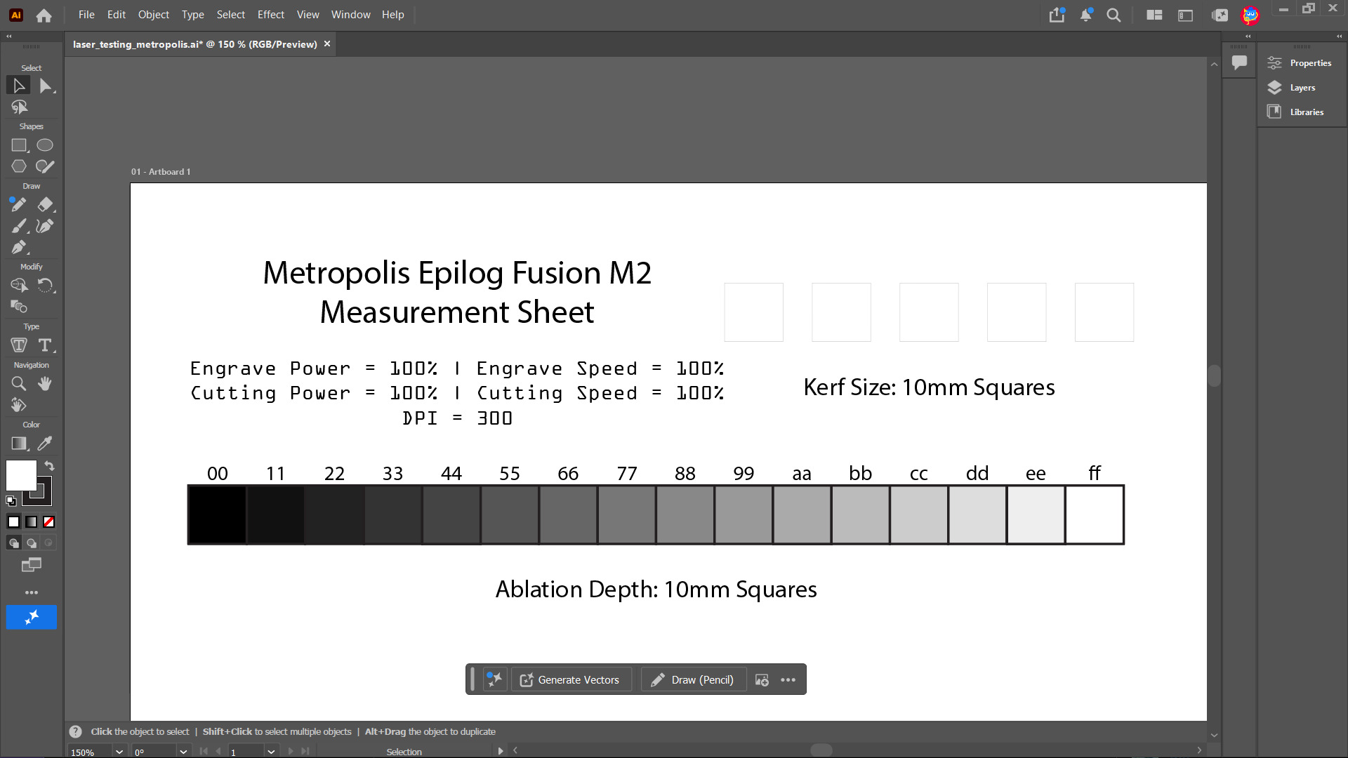 Calibration Sheet