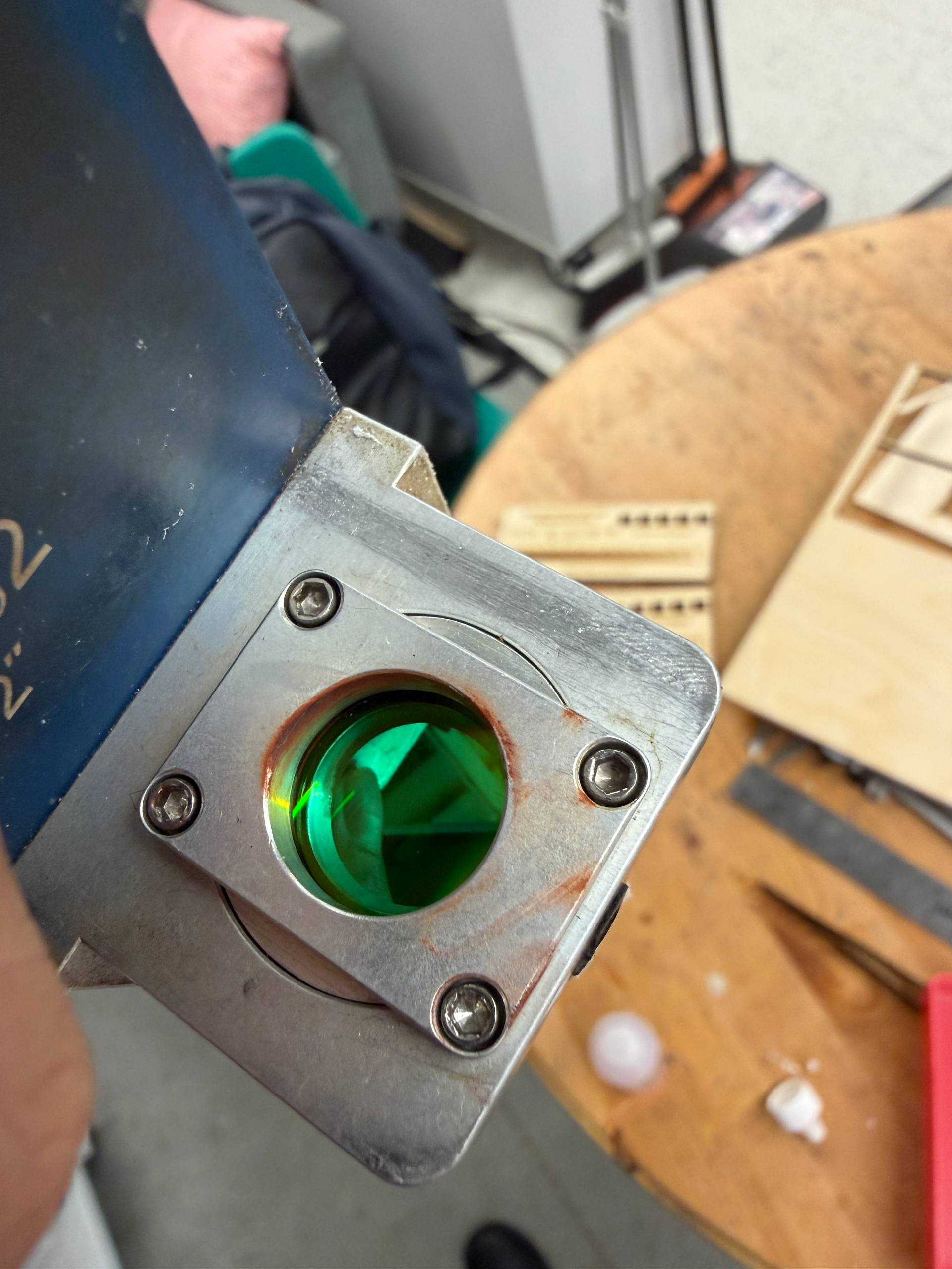 Cleaned the lens before cutting!