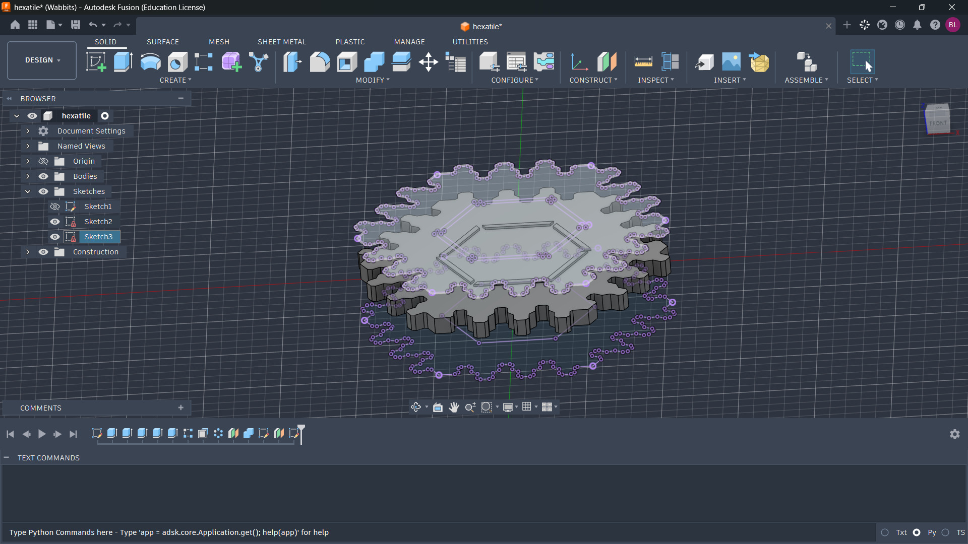 Sketch projection and exporting
