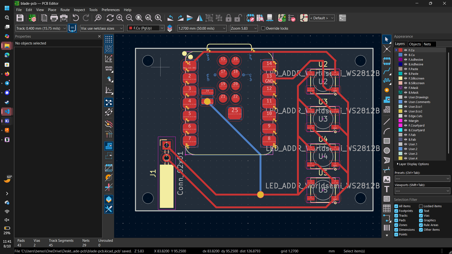 Final layout
