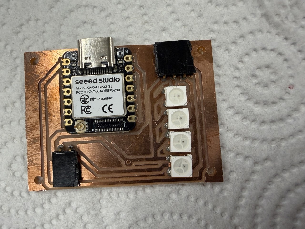 Placing all of the components into the solder paste