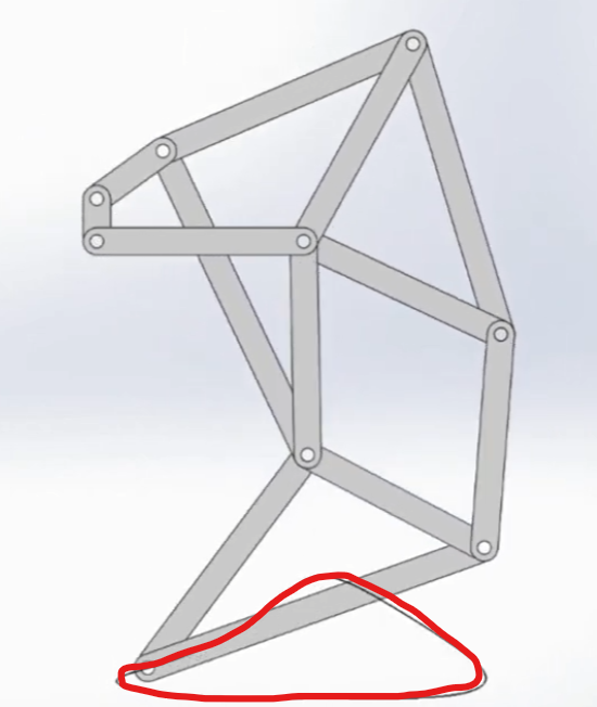 Path traced by the Jansen linkage over one rotation