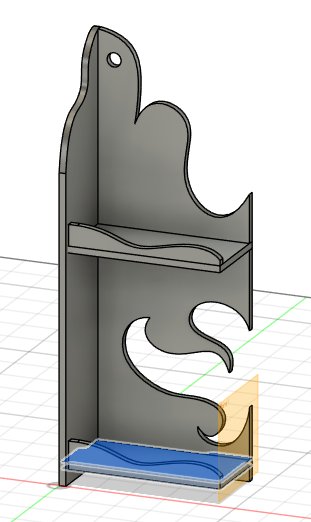 Decorative spline patterns cut into the side panel