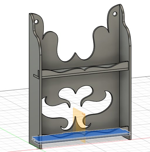 The mirrored, complete shelf model