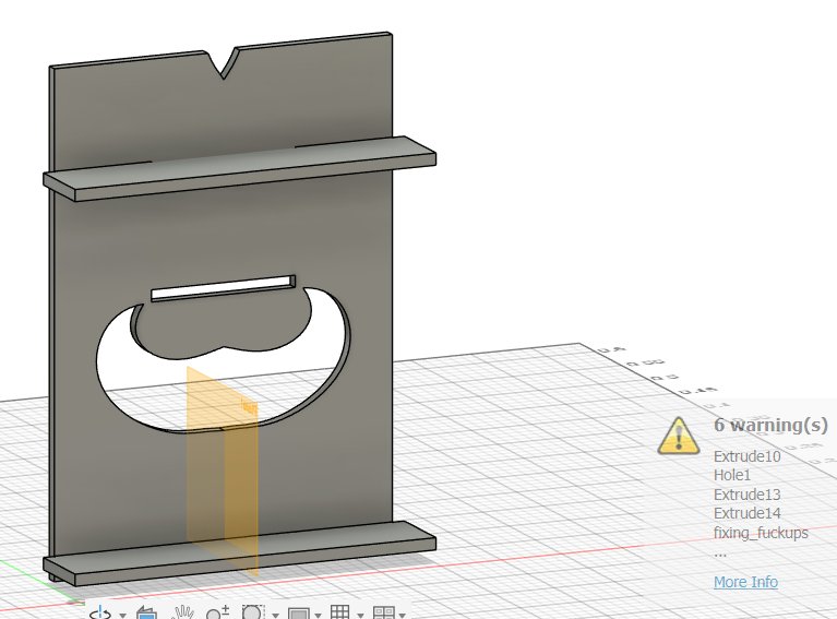 Shelf model scaled down to 0.4m