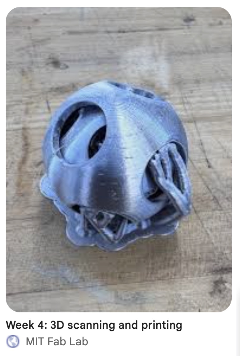A simplified 3D-printed puzzle ball