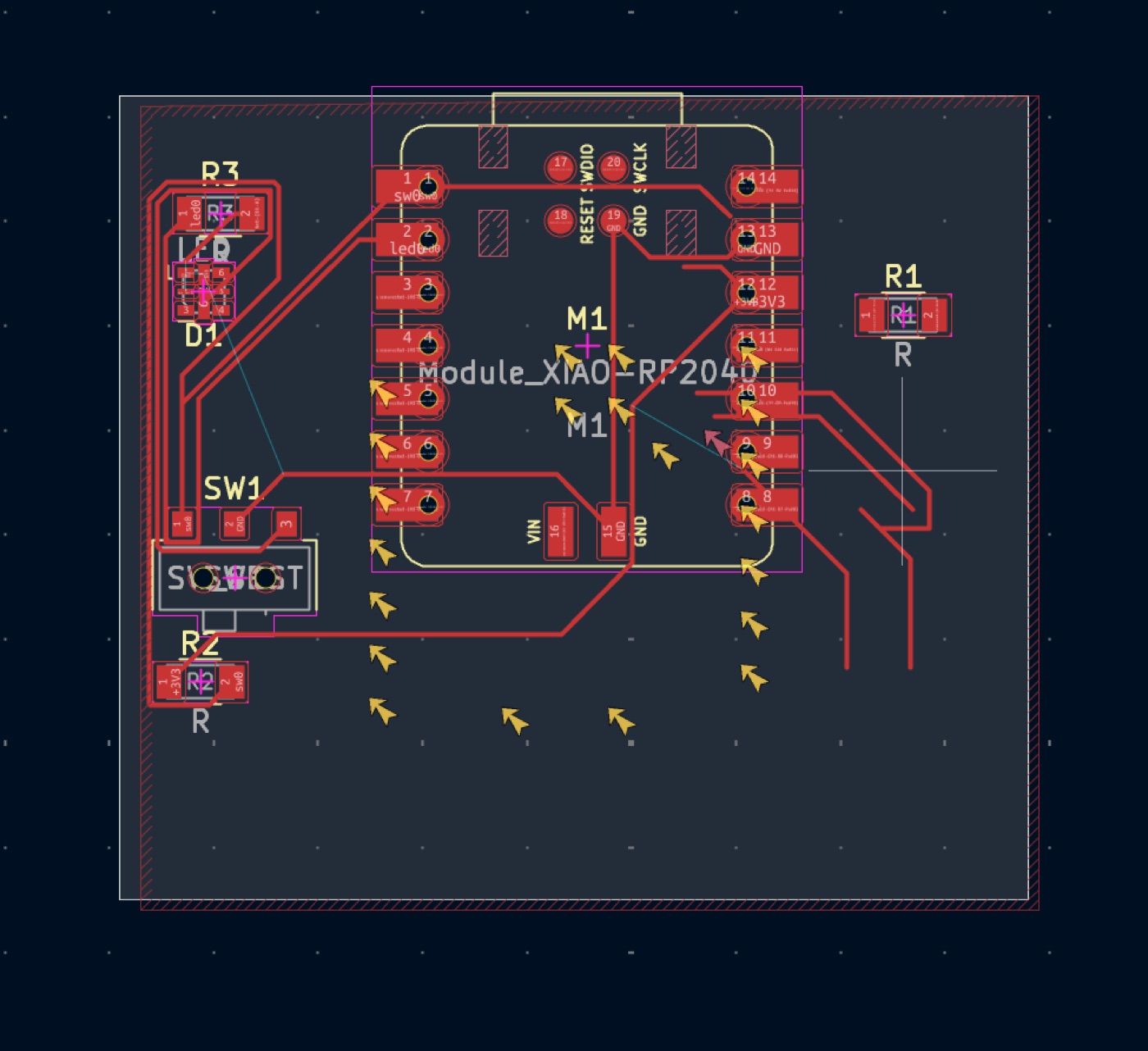 The final PCB layout