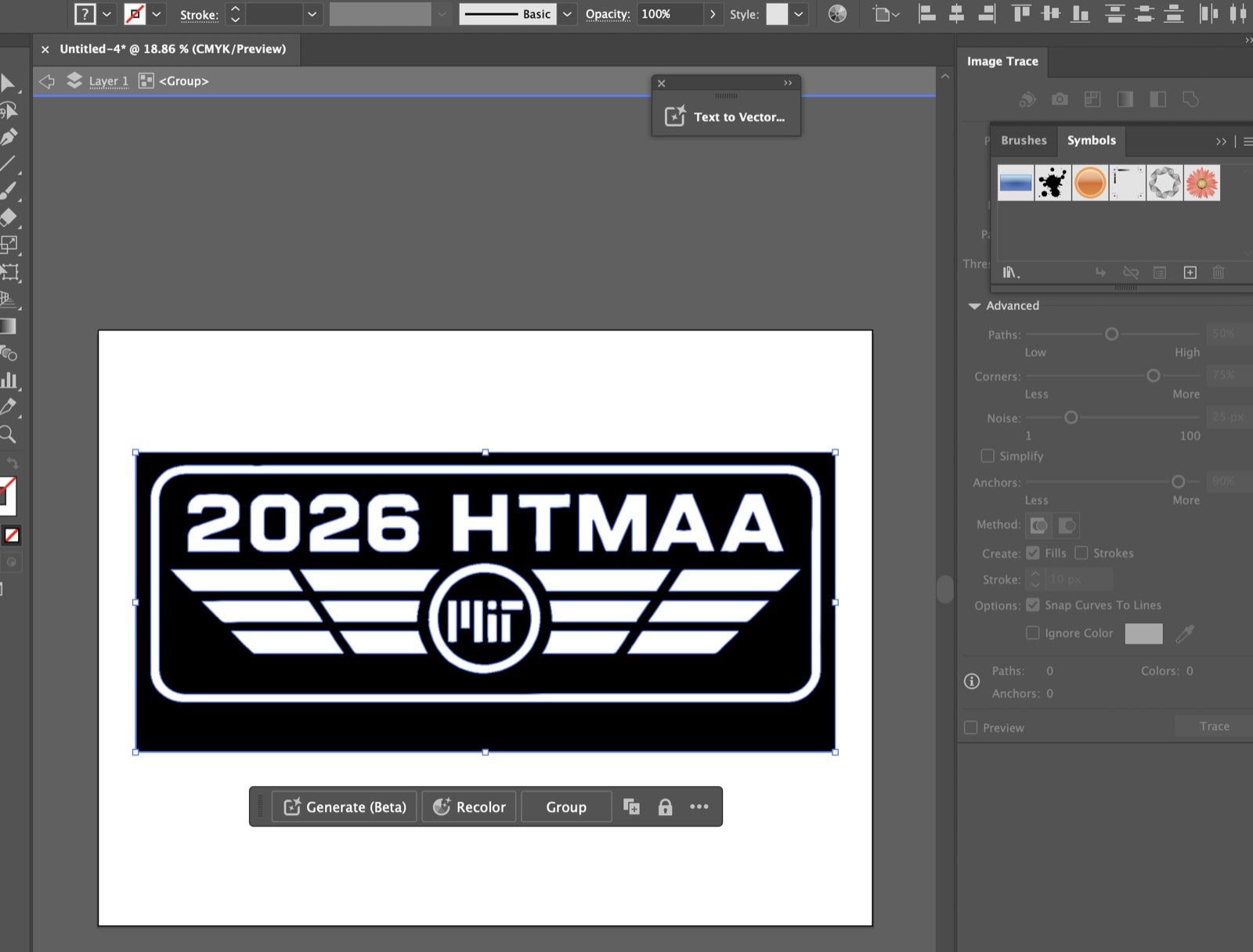 Vectorized on Illustrator