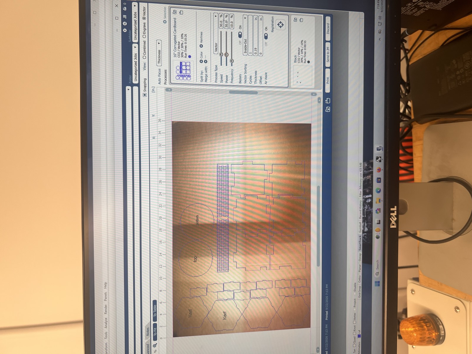 Qilmeg laser-cutting settings