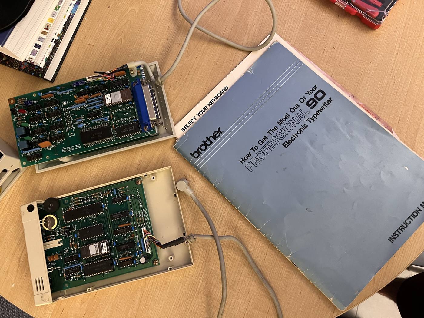 The IF-50 board and WordSpell interface along with the CX-90 manual