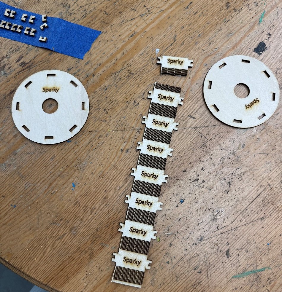 First flexure wrap that did not bend correctly