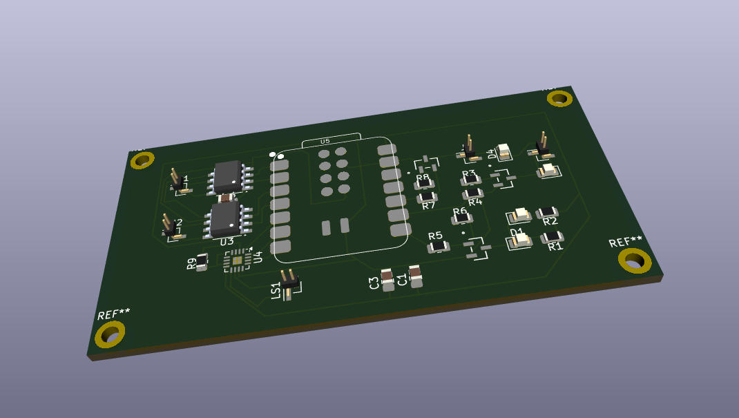 3D View of the PCB
