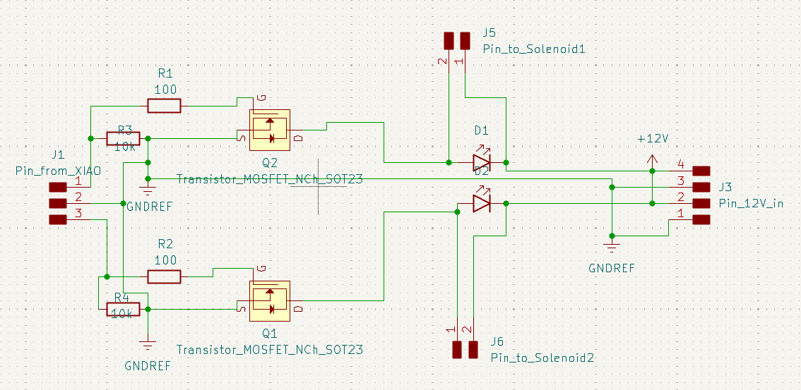 MOSFET controlled Solenoid Scheme