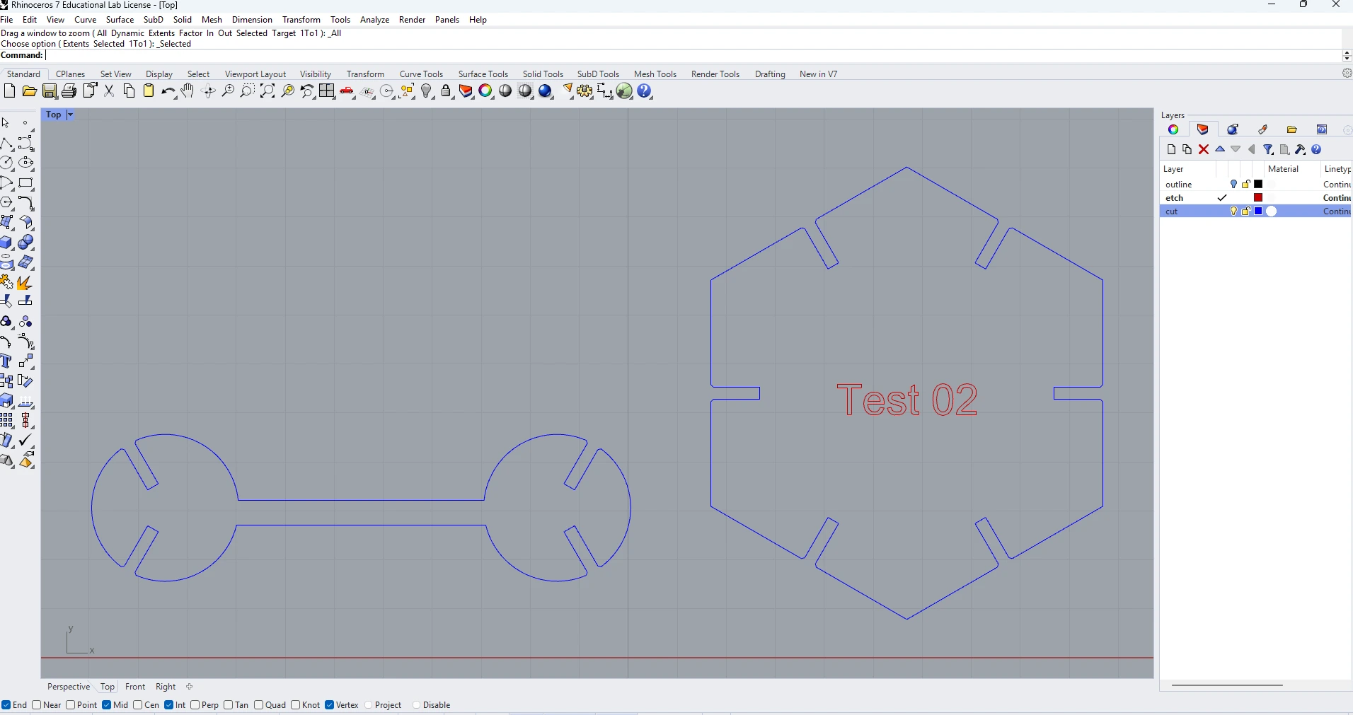 Hexagon Wrench Cut