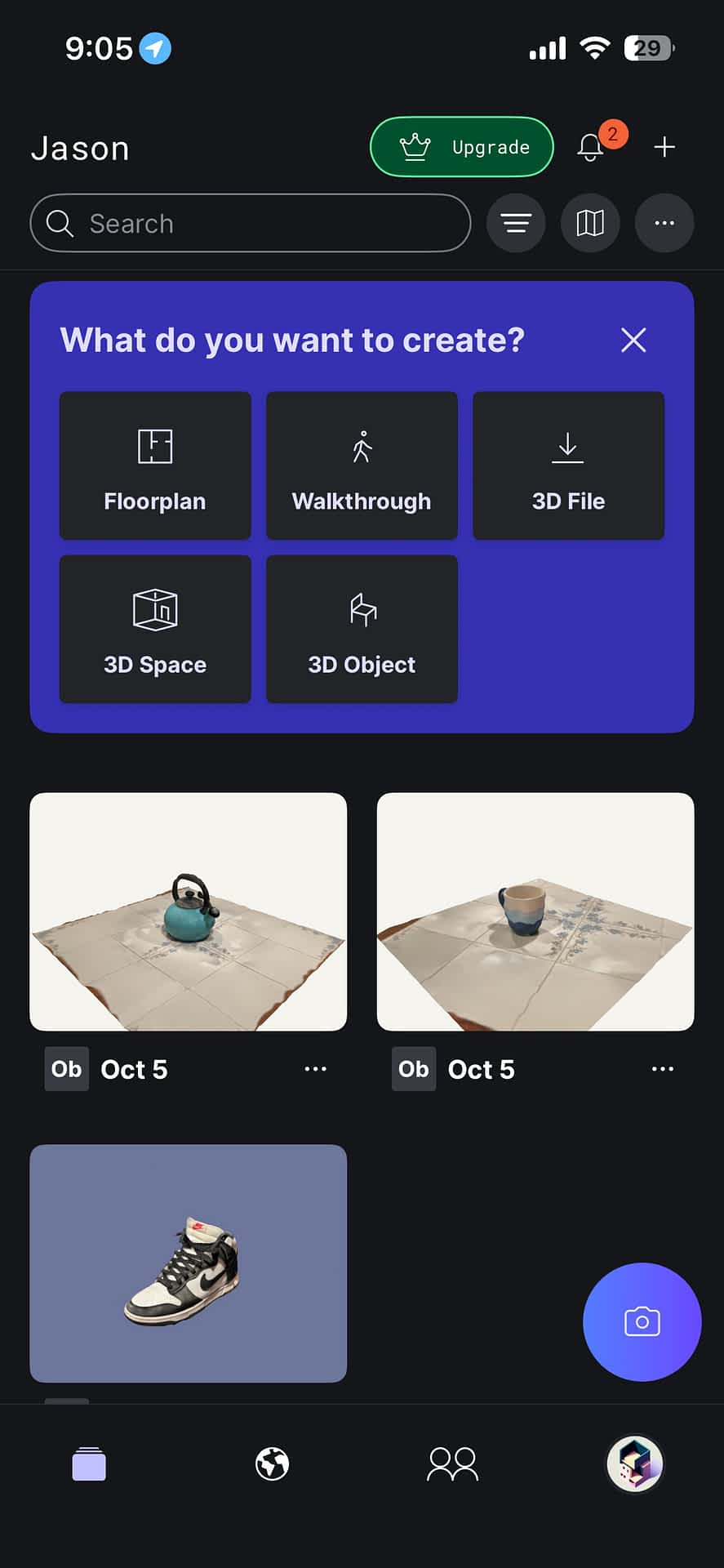 Polycam modes
