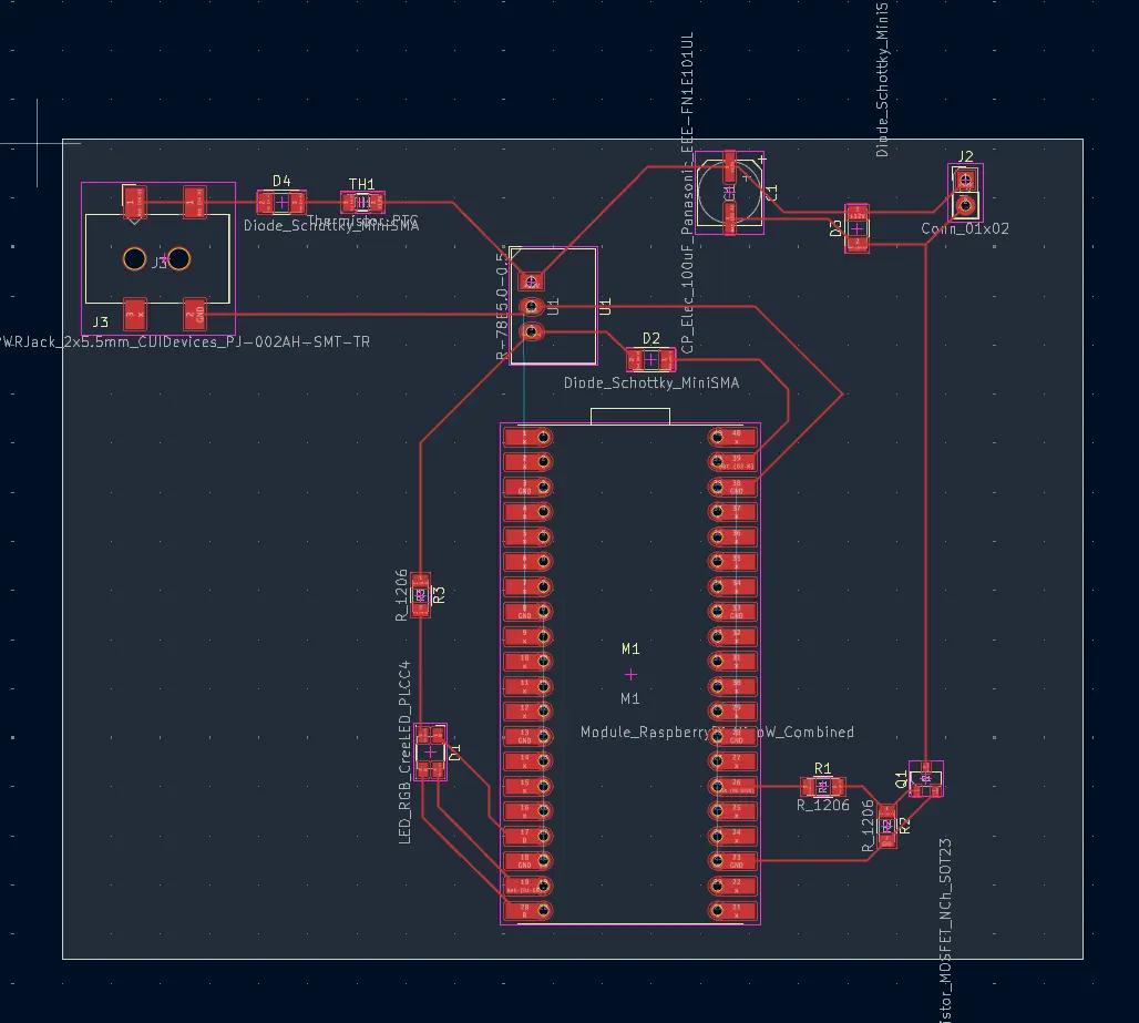 Receiver board layout