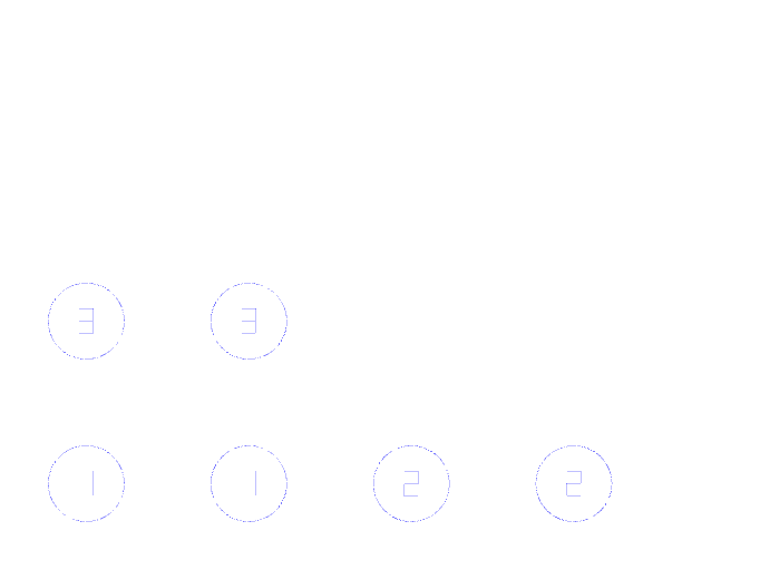 Engraving layout with numbered circles