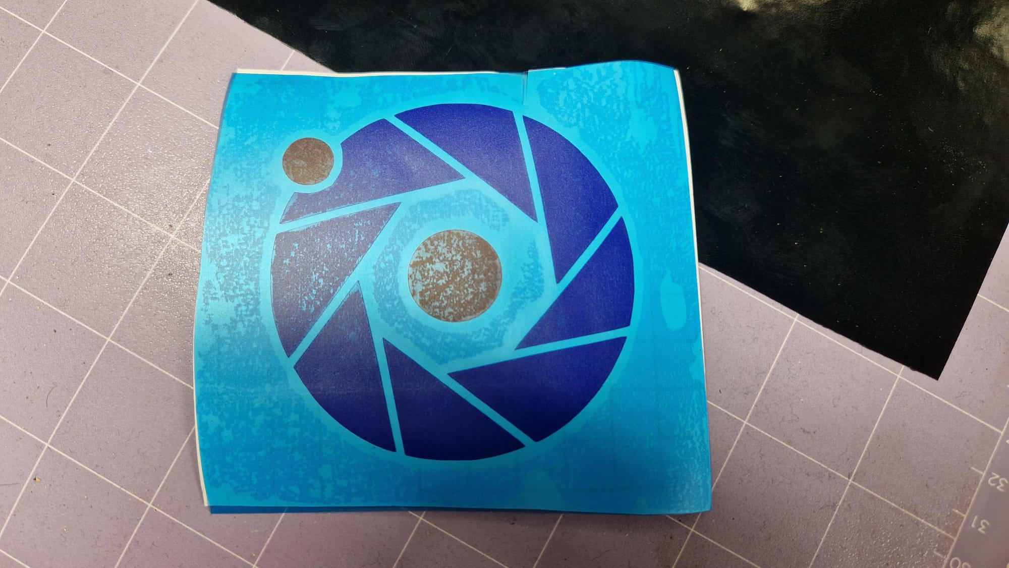 Finished sticker.