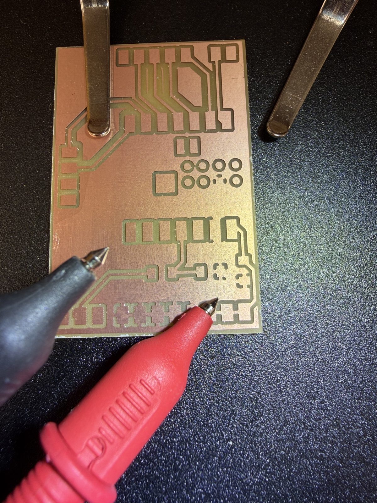 Continuity check on the bare board