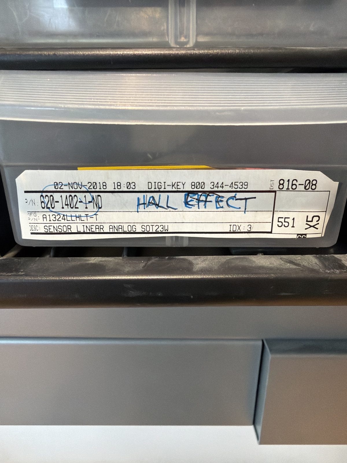 A1324 hall sensor bin