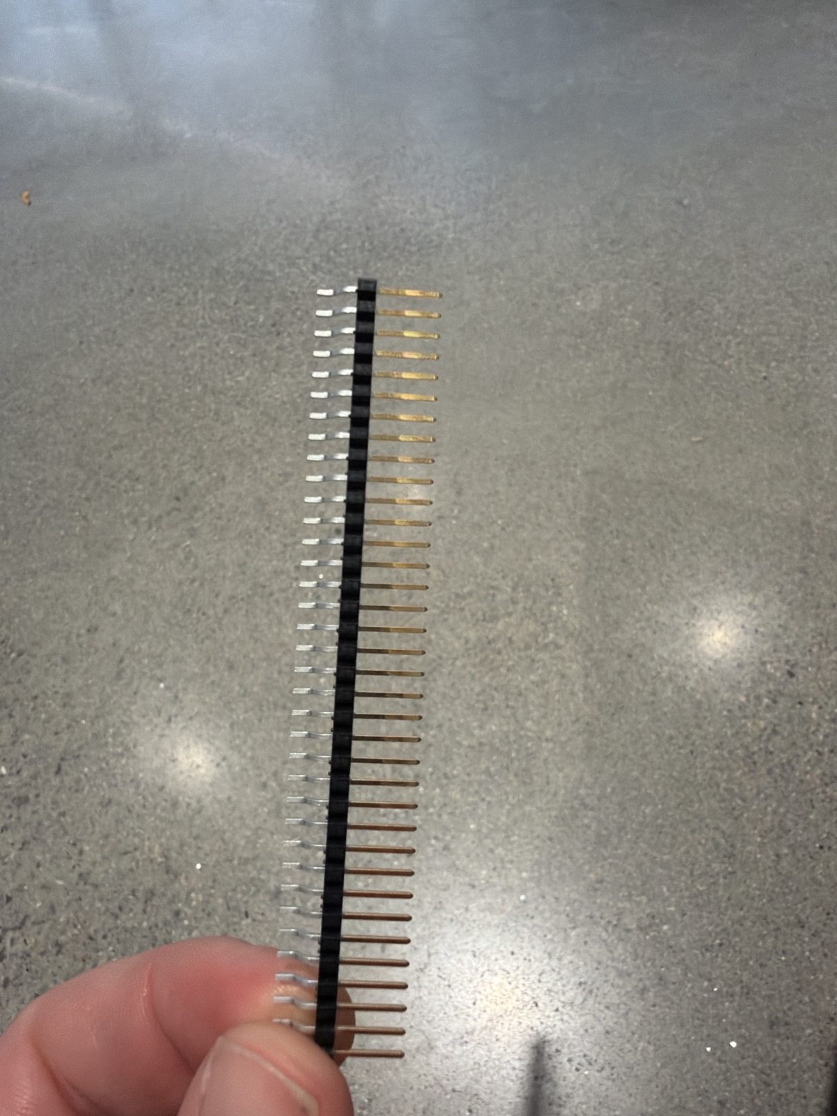 Right-angle SMD header strip