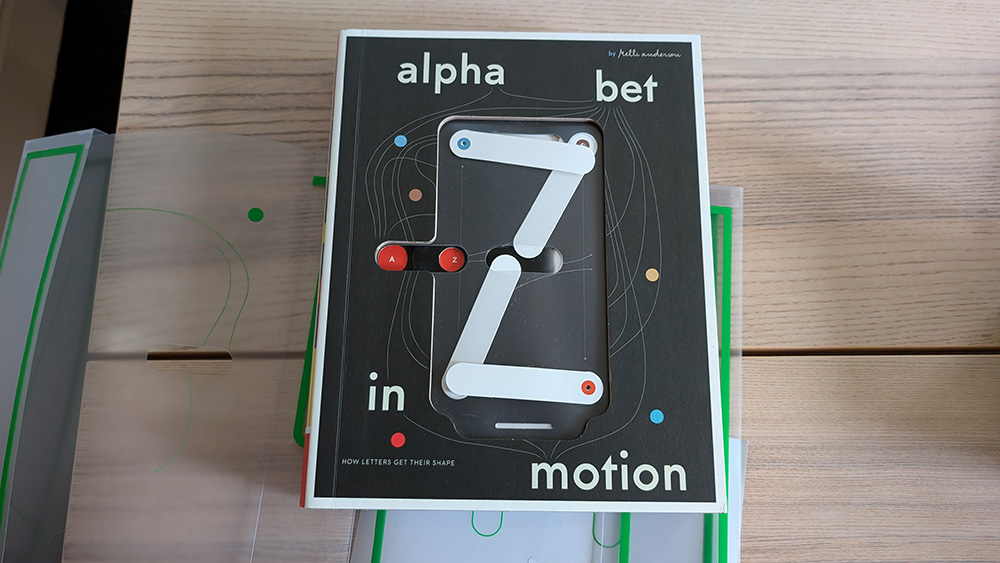 Cover of Kelli Anderson’s pop-up book Alphabet in Motion.