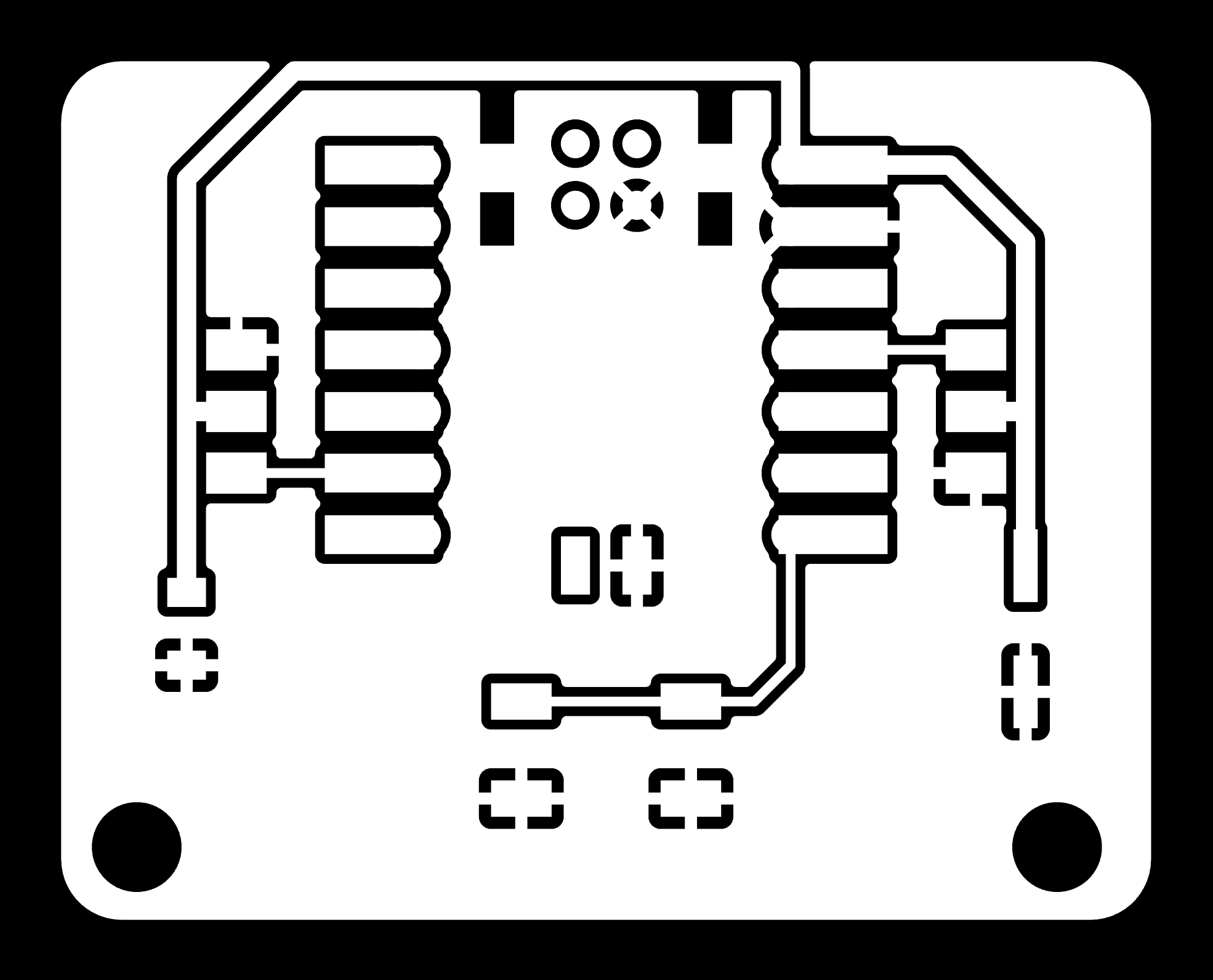 Black and white image of the traces of version 2