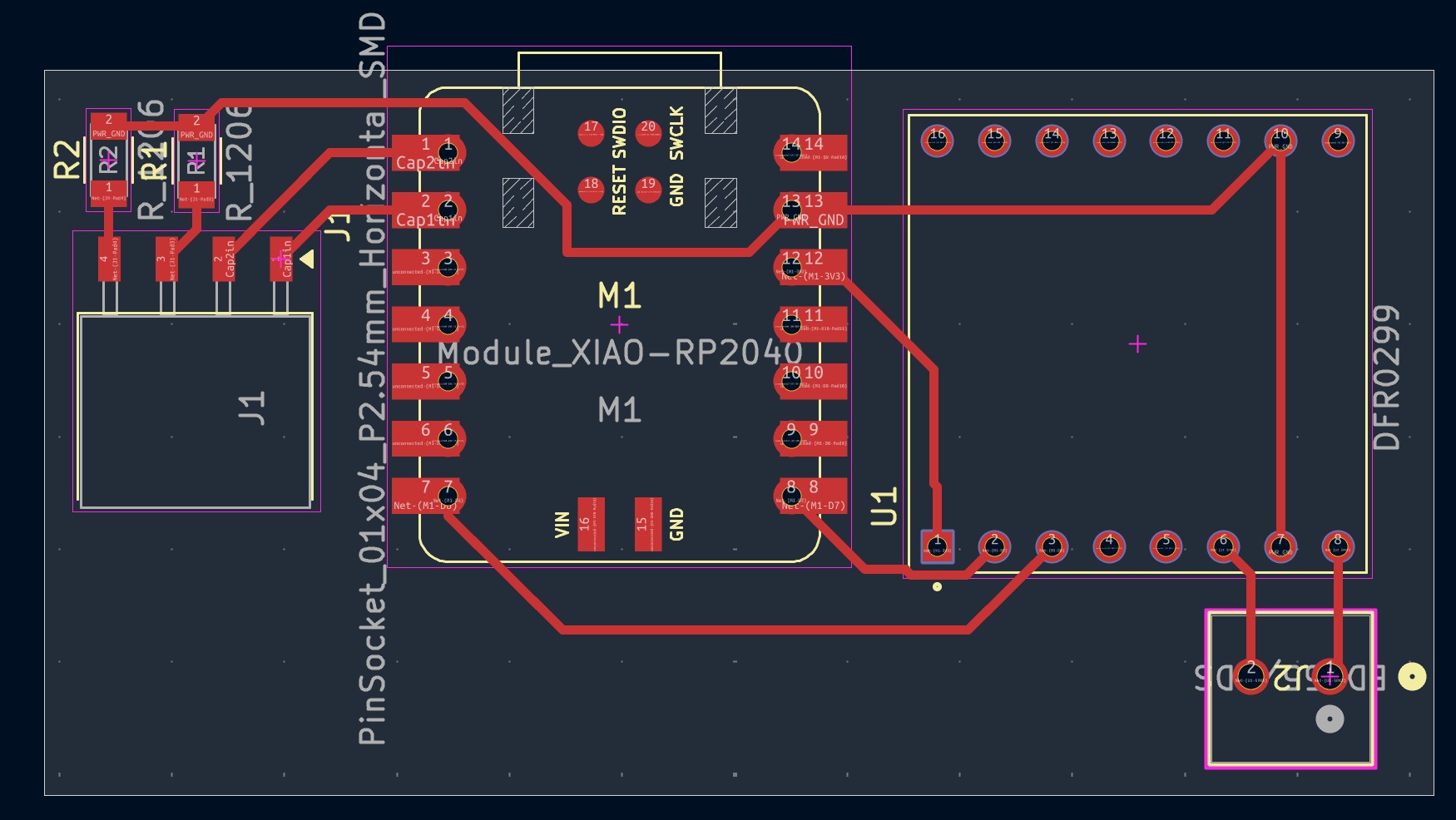PCB layout.