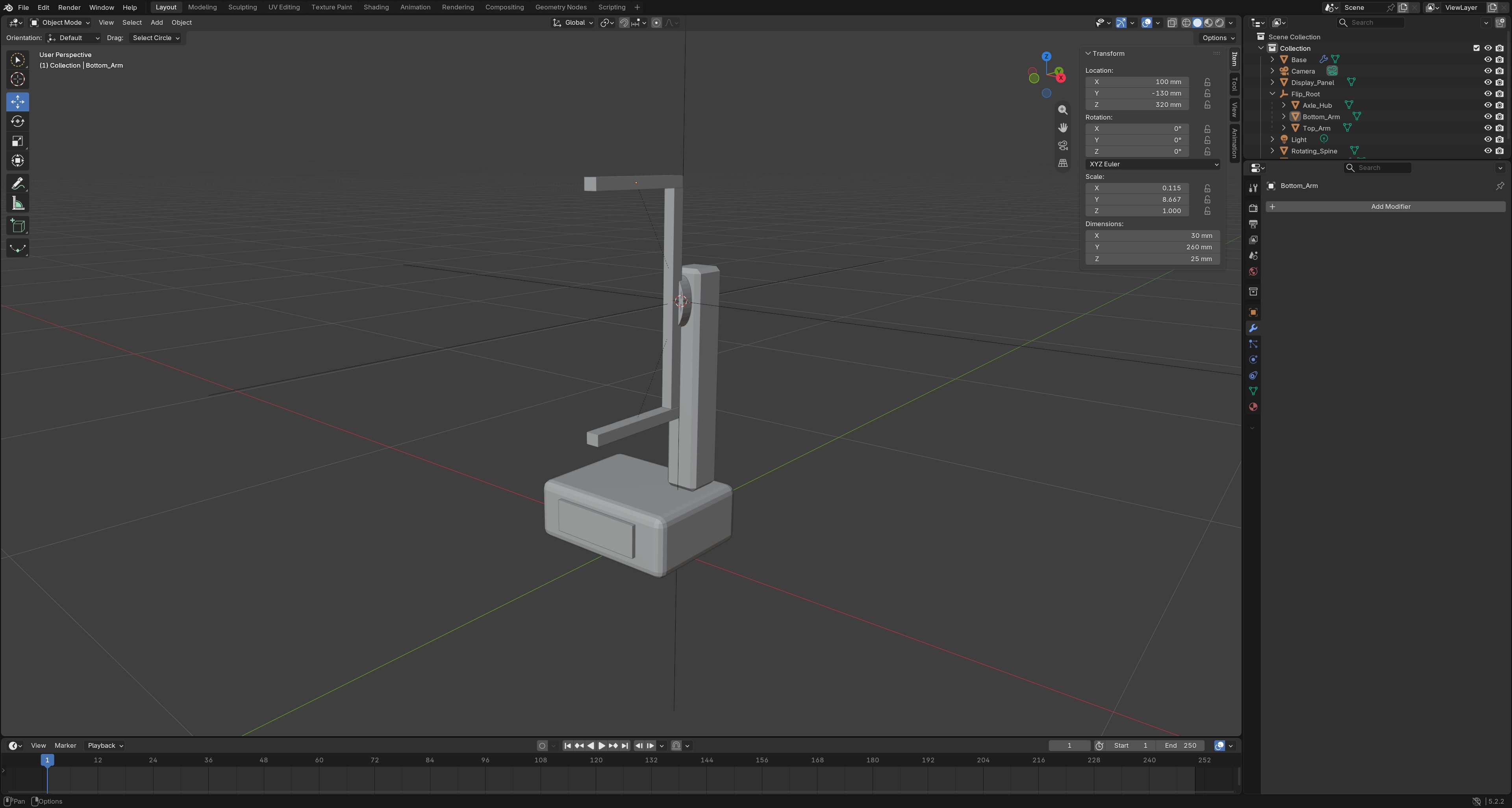 Castform holder and base in Blender