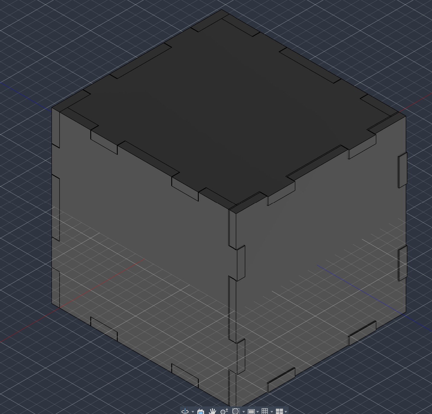 Companion cube 3D view