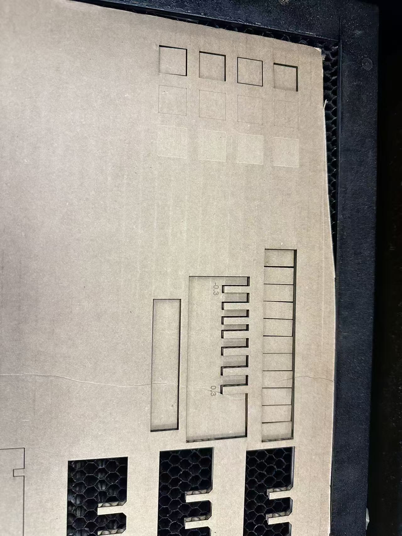 Laser characterization cut