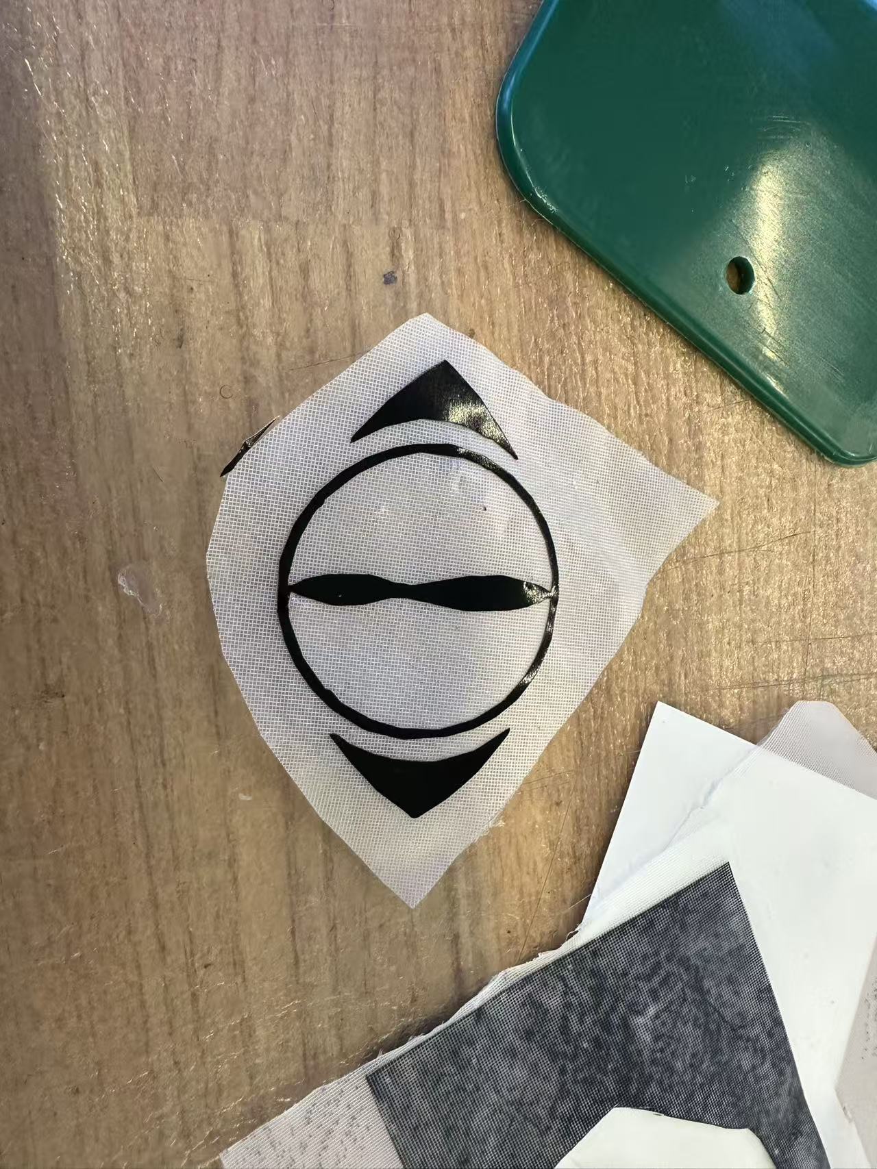 Sticker after weeding