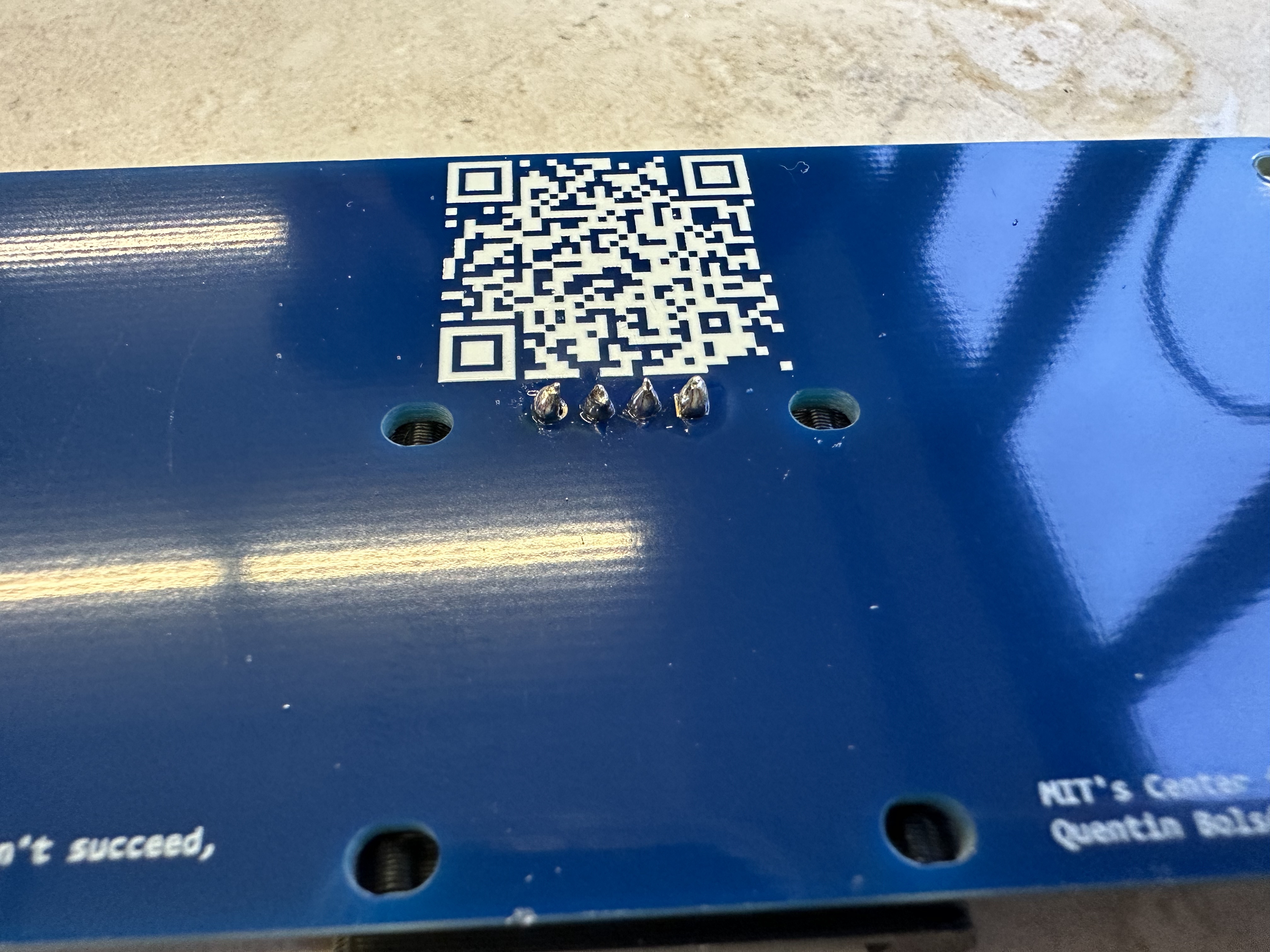 Back of the OLED display soldered