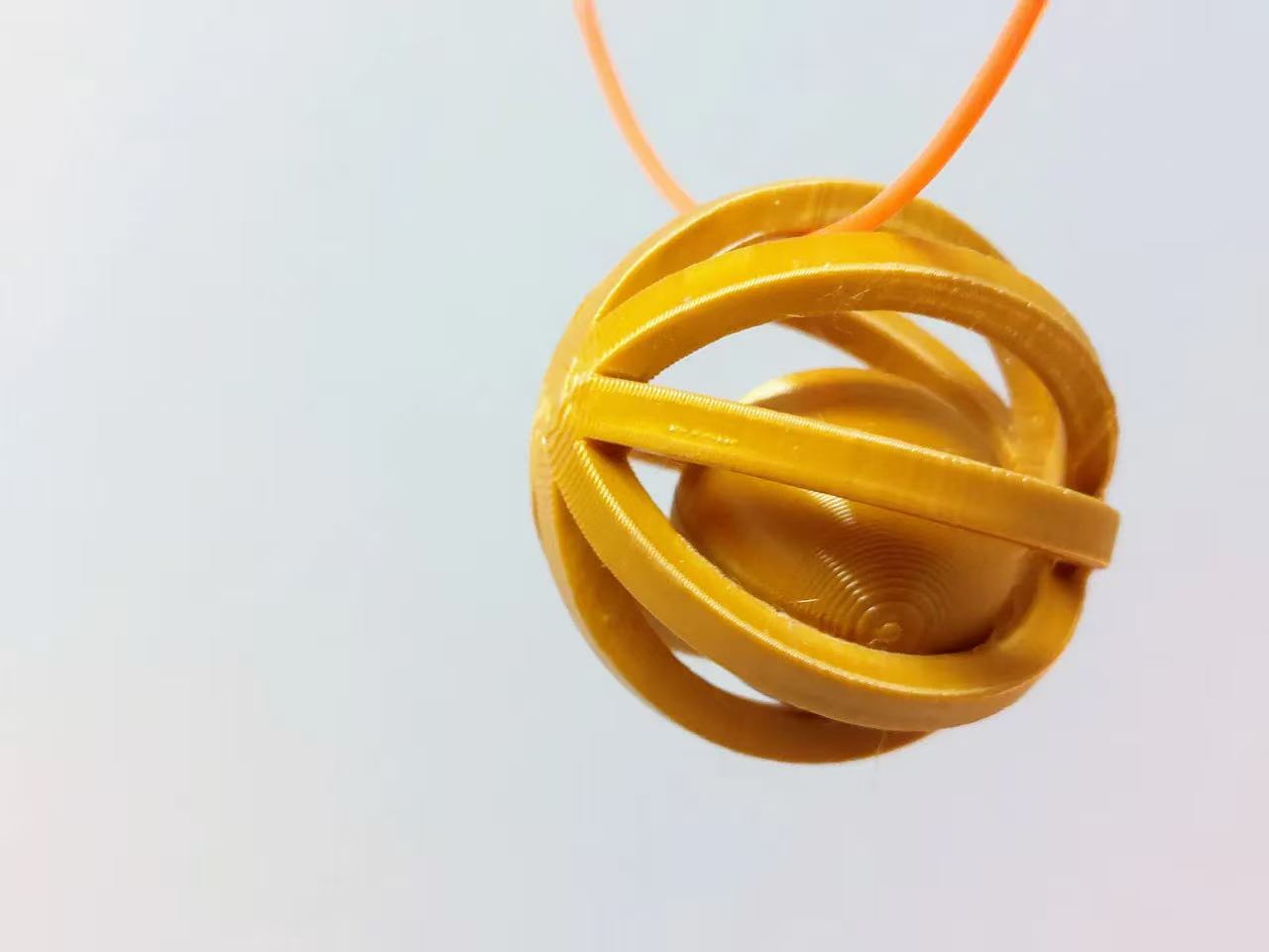 Example 3D printed ball in a cage