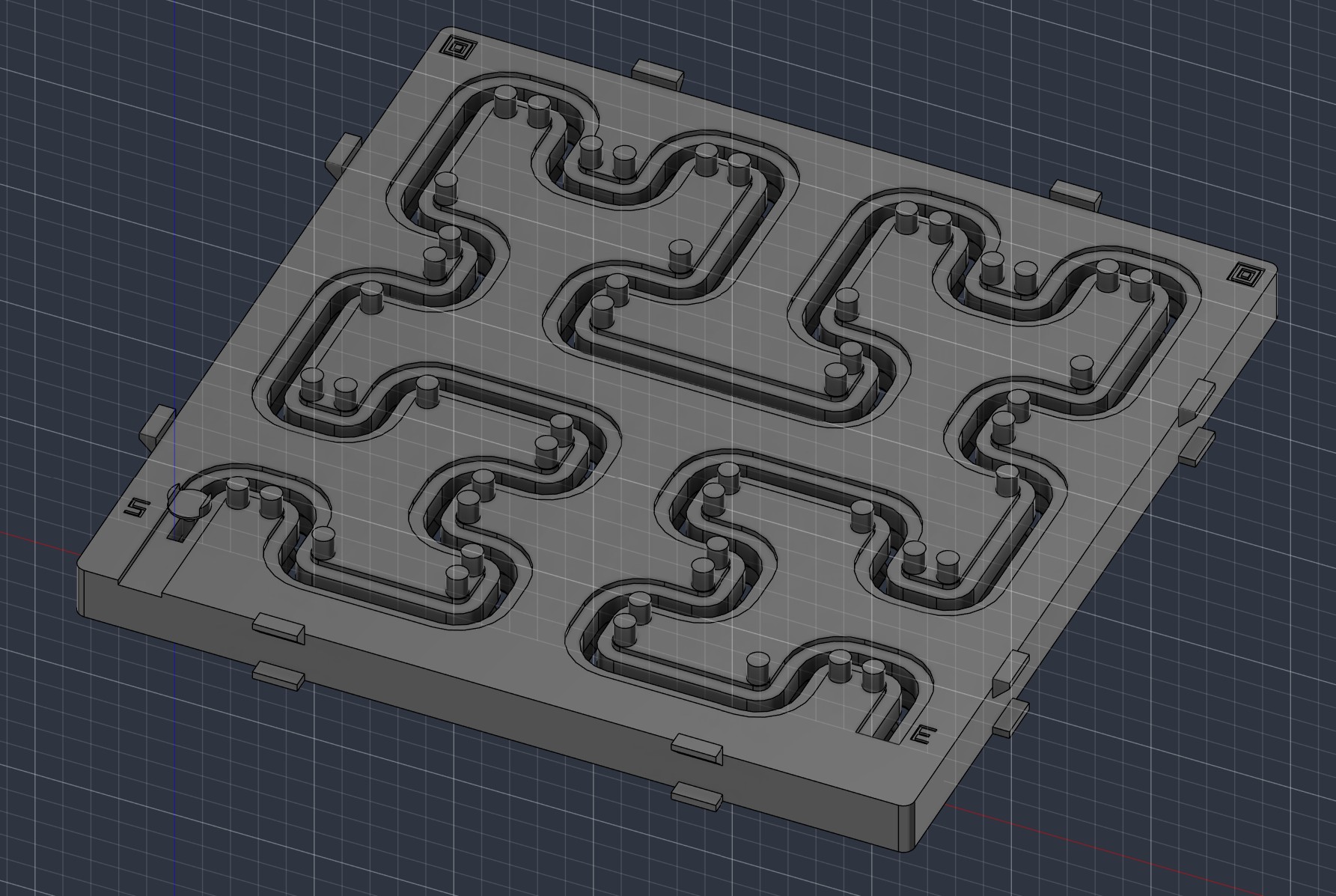 Hilbert curve order 3 model