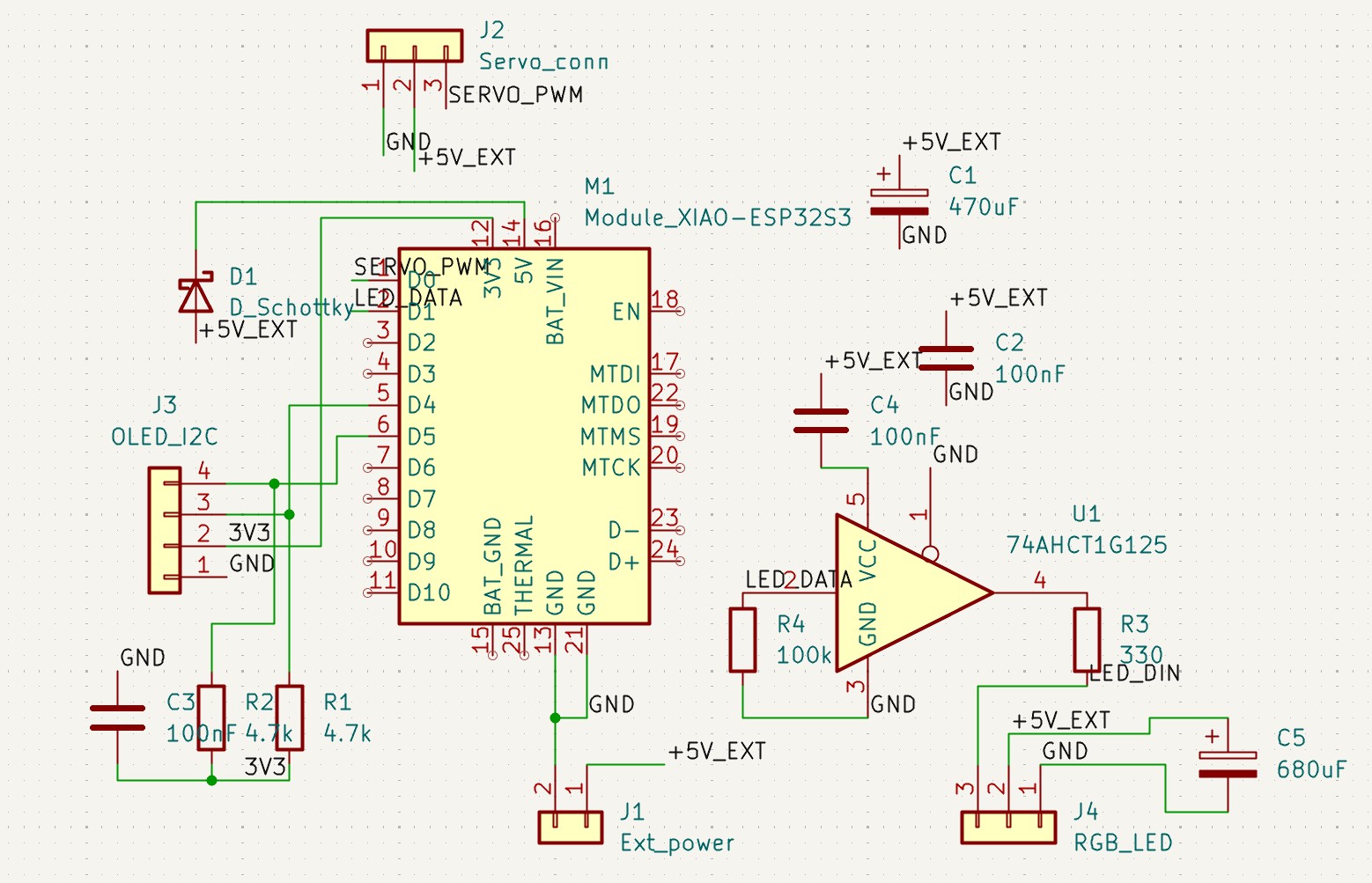 OLED and LED connector