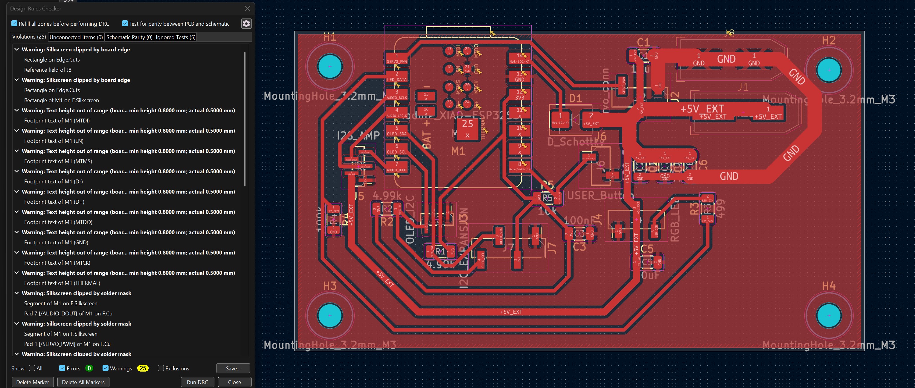 Revised board design