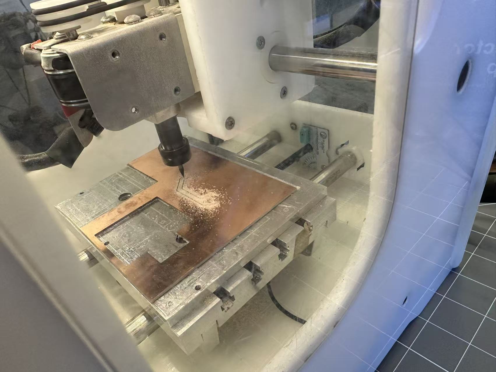 Milling software screen