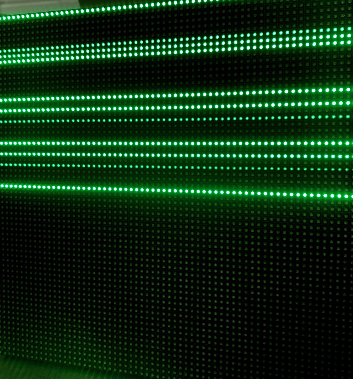 The matrix with green lines