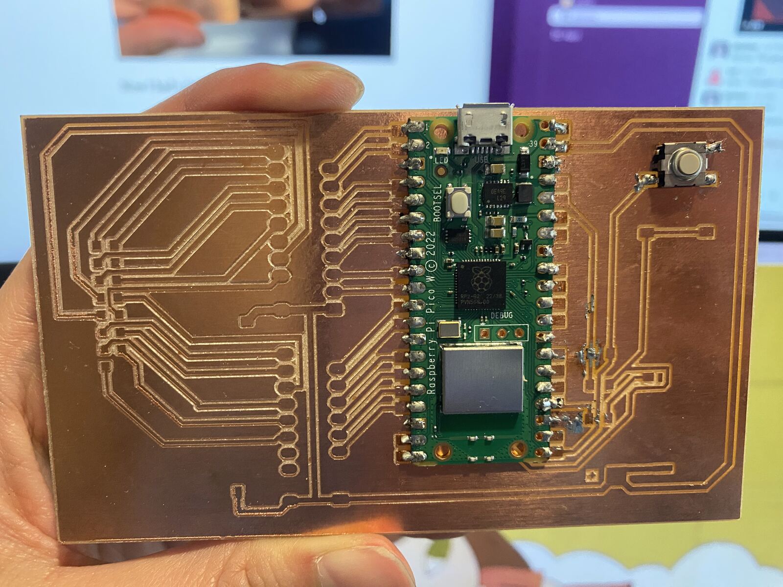 The third board with the Pico soldered on